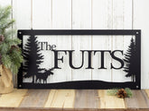 Custom Family Name And Address Metal Signs Black Moose Outdoor Sign Custom Sign Address Sign Name Sign Decorations